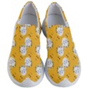 Fluffy Clouds Mustard  Women s Lightweight Slip Ons View1