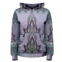 Abstract Decorative Floral Design, Mandala Women s Pullover Hoodie