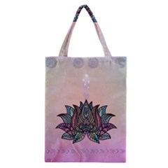 Abstract Decorative Floral Design, Mandala Classic Tote Bag by FantasyWorld7