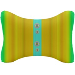 Colors And Flowers Seat Head Rest Cushion by pepitasart