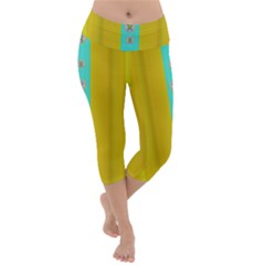 Colors And Flowers Lightweight Velour Capri Yoga Leggings by pepitasart