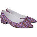 Lazy Cat Floral Pattern Lilac Polka Women s Low Heels View3