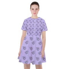 Zodiac Bat Lilac Sailor Dress