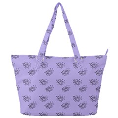 Zodiac Bat Lilac Full Print Shoulder Bag by snowwhitegirl