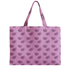 Zodiac Bat Pink Zipper Mini Tote Bag