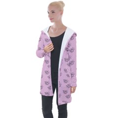 Zodiac Bat Pink Longline Hooded Cardigan by snowwhitegirl