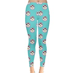 English Breakfast Aqua Leggings  by snowwhitegirl