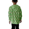 Happy Toast Green Kids  Hooded Windbreaker View2