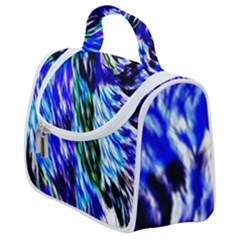 Abstract Background Blue White Satchel Handbag by Alisyart