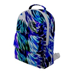 Abstract Background Blue White Flap Pocket Backpack (large) by Alisyart