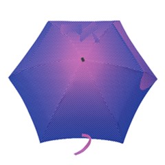 Dot Background Pattern Halftone Mini Folding Umbrellas by Bajindul