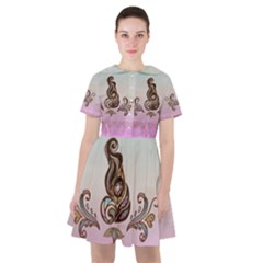 Abstract Decorative Floral Design, Mandala Sailor Dress