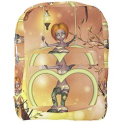 Cute Fairy  On A Swing Made By A Heart Full Print Backpack by FantasyWorld7