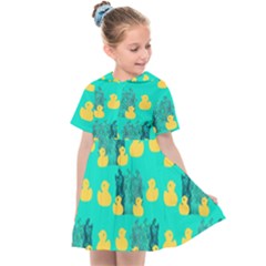 Little Yellow Duckies Kids  Sailor Dress