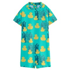 Little Yellow Duckies Kids  Boyleg Half Suit Swimwear by VeataAtticus