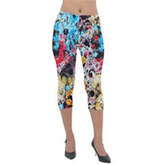 Paint Me Down 4 Lightweight Velour Capri Leggings  by impacteesstreetwearsix