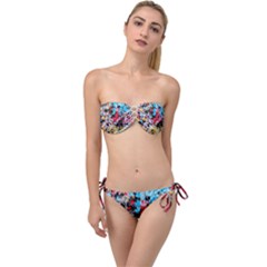 Paint Me Down 4 Twist Bandeau Bikini Set