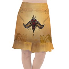 Abstract Decorative Design, Mandala Fishtail Chiffon Skirt by FantasyWorld7