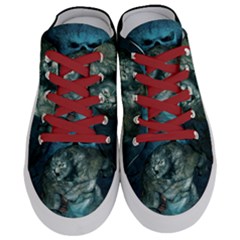 Aweome Troll With Skulls In The Night Half Slippers by FantasyWorld7
