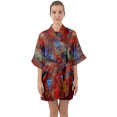 Electric Guitar Quarter Sleeve Kimono Robe