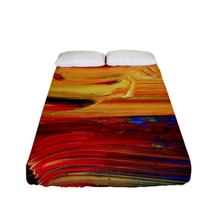 RAINBOW WAVES Fitted Sheet (Full/ Double Size)