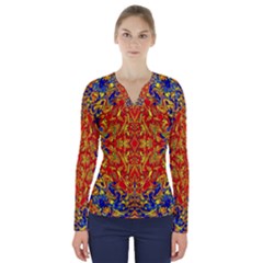 Ml 196 V-neck Long Sleeve Top by ArtworkByPatrick