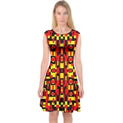 Abp1 Rby Rby 1 Capsleeve Midi Dress by ArtworkByPatrick