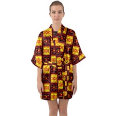 Abp Rby 3  Quarter Sleeve Kimono Robe by ArtworkByPatrick