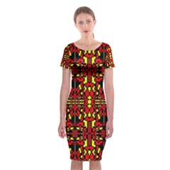 Abp Rby 8 Classic Short Sleeve Midi Dress by ArtworkByPatrick