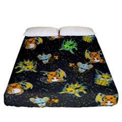 Electric Love  Fitted Sheet (california King Size) by Mezalola