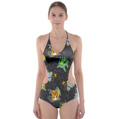 Electric Love  Cut-out One Piece Swimsuit by Mezalola