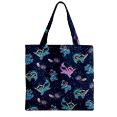 water type Zipper Grocery Tote Bag