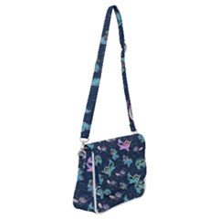 water type Shoulder Bag with Back Zipper