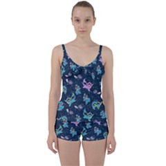 water type Tie Front Two Piece Tankini