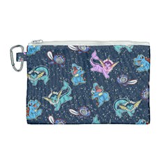 water type Canvas Cosmetic Bag (Large)