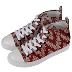 Baroque Mill Fabric Women s Mid-top Canvas Sneakers by DeneWestUK