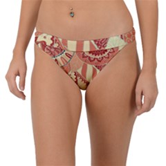 Pop Art Paisley Flowers Ornaments Multicolored 4 Band Bikini Bottom by EDDArt