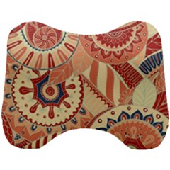 Pop Art Paisley Flowers Ornaments Multicolored 4 Head Support Cushion