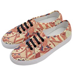 Pop Art Paisley Flowers Ornaments Multicolored 4 Women s Classic Low Top Sneakers by EDDArt