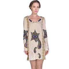 The Fantasy Eye, Mandala Design Long Sleeve Nightdress