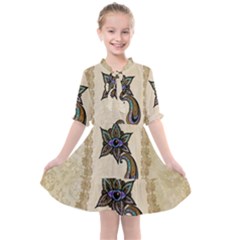 The Fantasy Eye, Mandala Design Kids  All Frills Chiffon Dress