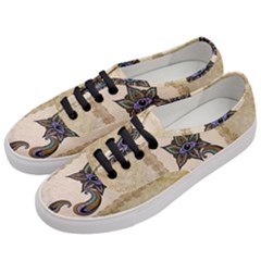 The Fantasy Eye, Mandala Design Women s Classic Low Top Sneakers by FantasyWorld7