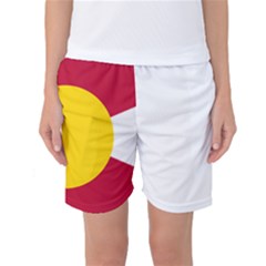 Colorado State Flag Symbol Women s Basketball Shorts by FlagGallery