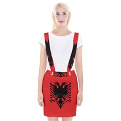 Albania Flag Braces Suspender Skirt by FlagGallery