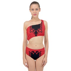 Albania Flag Spliced Up Two Piece Swimsuit by FlagGallery