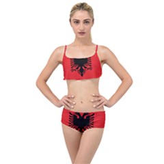 Albania Flag Layered Top Bikini Set by FlagGallery