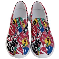 Road Signs Men s Lightweight Slip Ons by ArtworkByPatrick