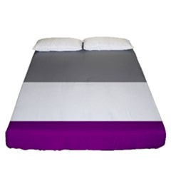 Asexual Pride Flag Lgbtq Fitted Sheet (queen Size) by lgbtnation