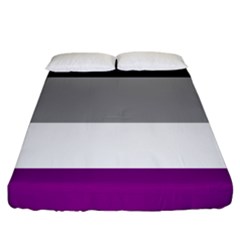 Asexual Pride Flag Lgbtq Fitted Sheet (california King Size) by lgbtnation