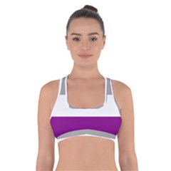 Asexual Pride Flag Lgbtq Cross Back Sports Bra by lgbtnation